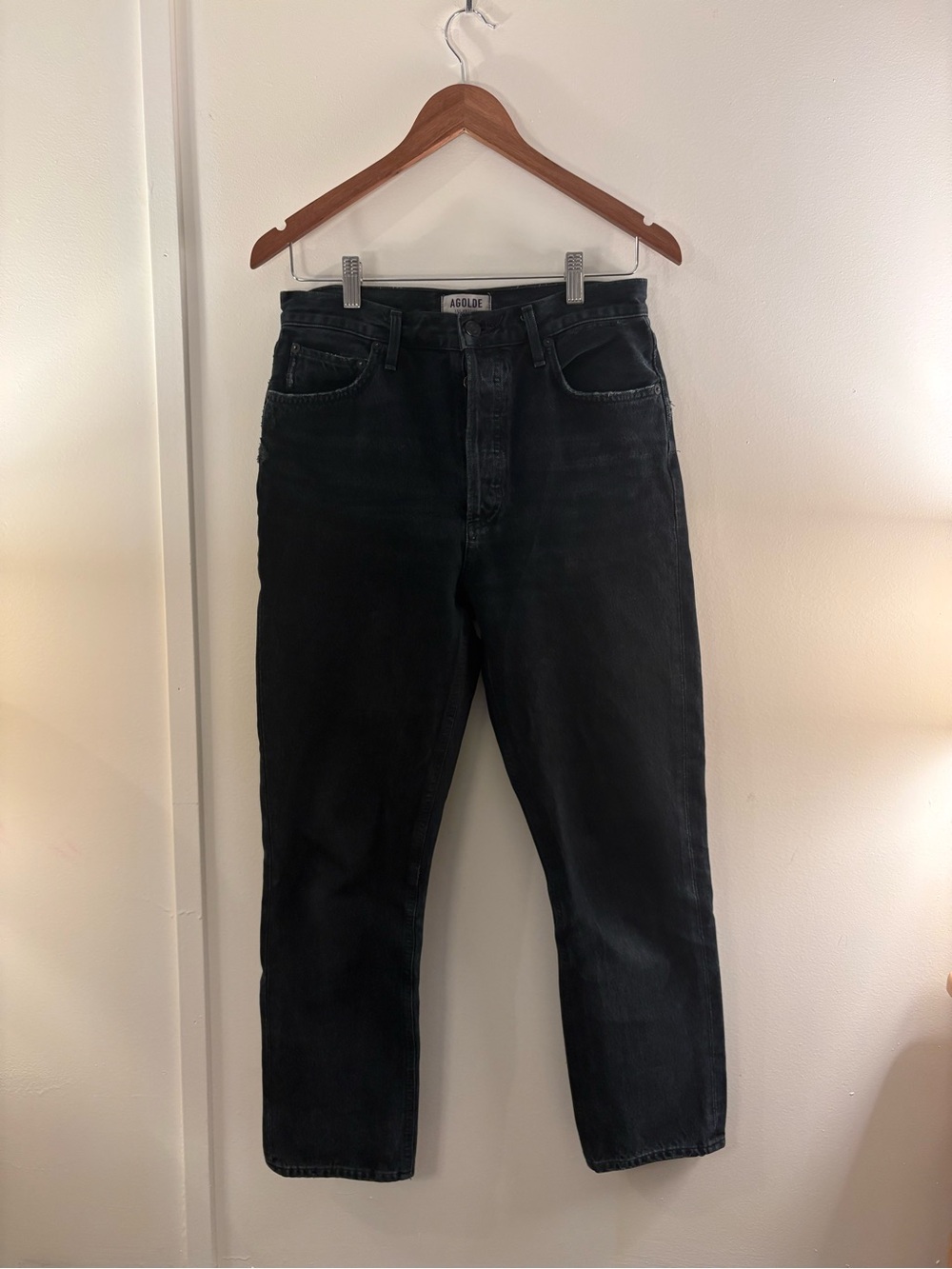 AGOLDE Riley High Rise Straight Jeans